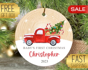 Babys First Christmas Ornament 2026, Baby Ornament Personalized, Custom Baby Christmas Keepsake, Family Ornament Personalized