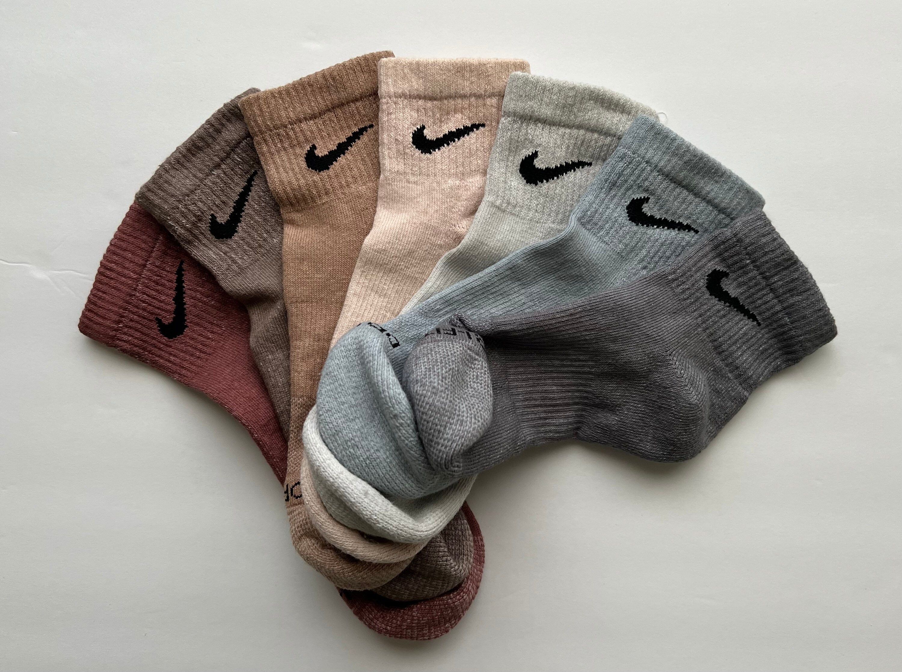 Hand Dyed Nike Drifit ANKLE Socks Etsy
