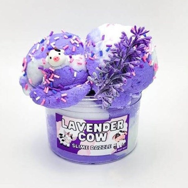 Lavender Cow Cloud Slime