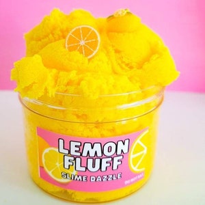 Lemon Fluff Cloud Slime Scented