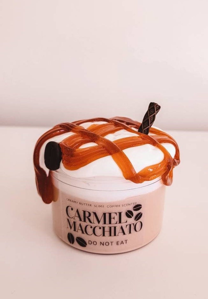 Caramel Macchiato Coffee & Caramel Scented Slime image 1