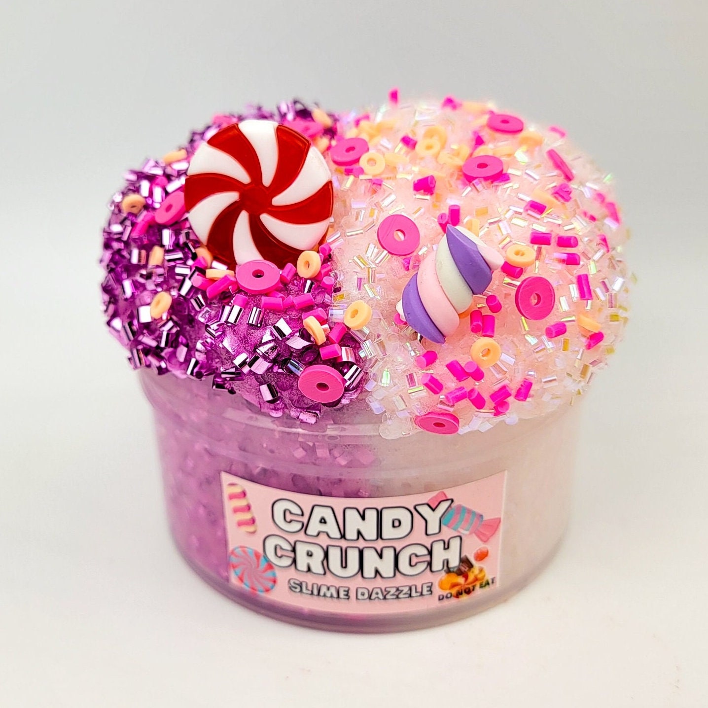 Coral Pink 100g Bingsu Beads Slime Crunchy Iridescent Crafting Slime S