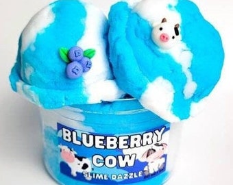 Blueberry Cow Cloud Slime