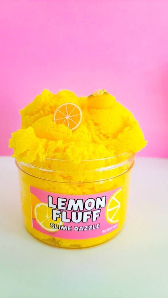 Lemon Fluff Cloud Slime Scented