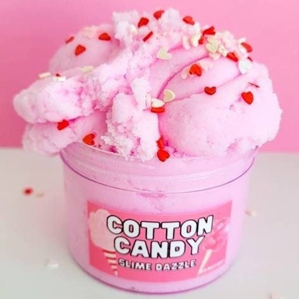 Pink Cotton Candy Cloud Slime