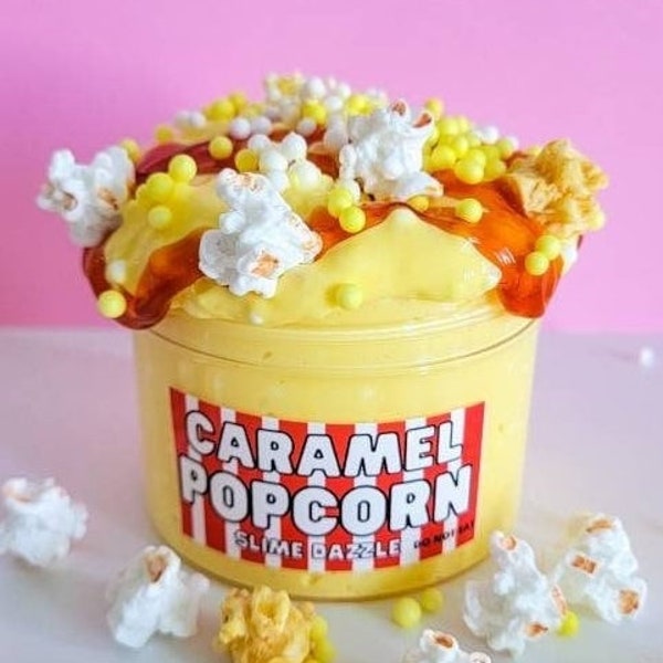 Caramel Popcorn Slime Floam