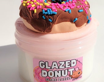 Glazed Donut Cloud Gloss Butter hybrid Slime DIY Scented Slime