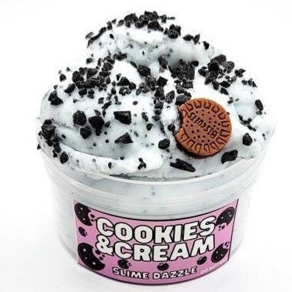 Cookies and Cream Cookie Scented Drizzly Cloud Slime