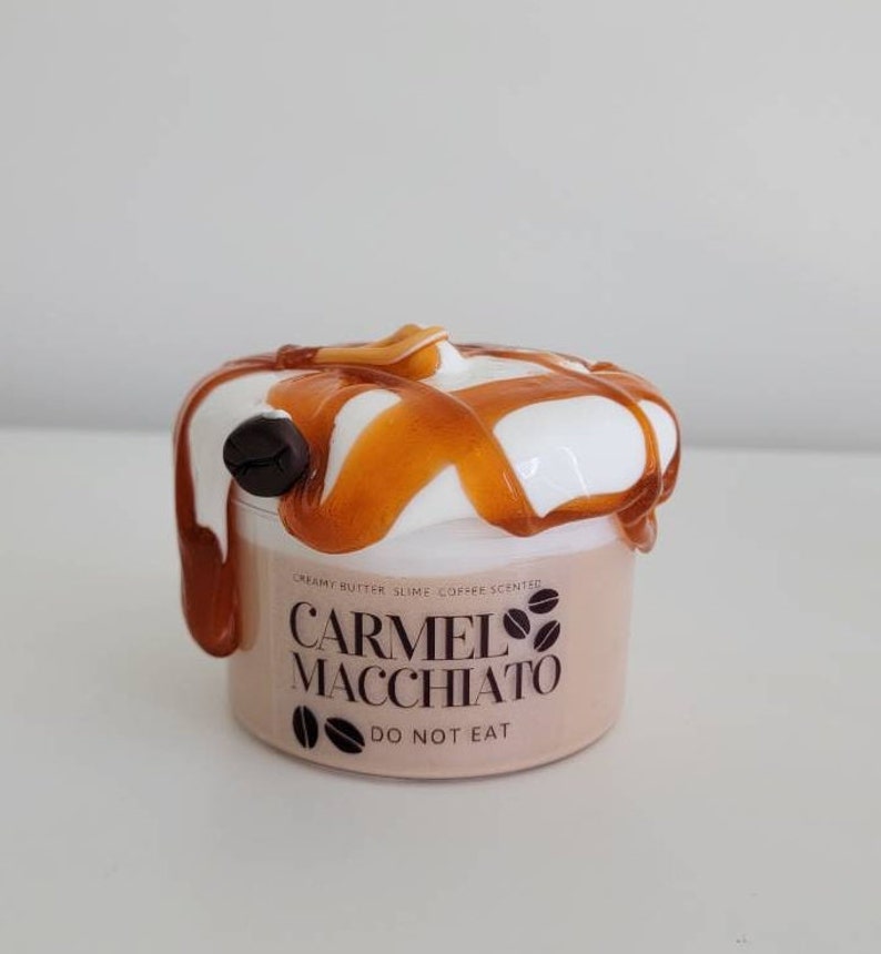 Caramel Macchiato Coffee & Caramel Scented Slime image 4
