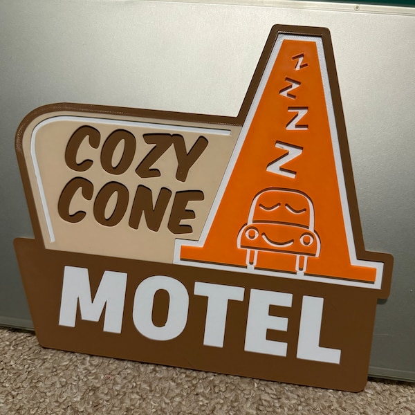 Cozy Cone Cars Disneyland | Disney World Inspired Disney/Pixar Sign!