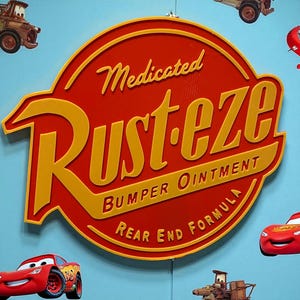 Cars Rusteze Disneyland | Disney World Inspired Disney/Pixar Sign!