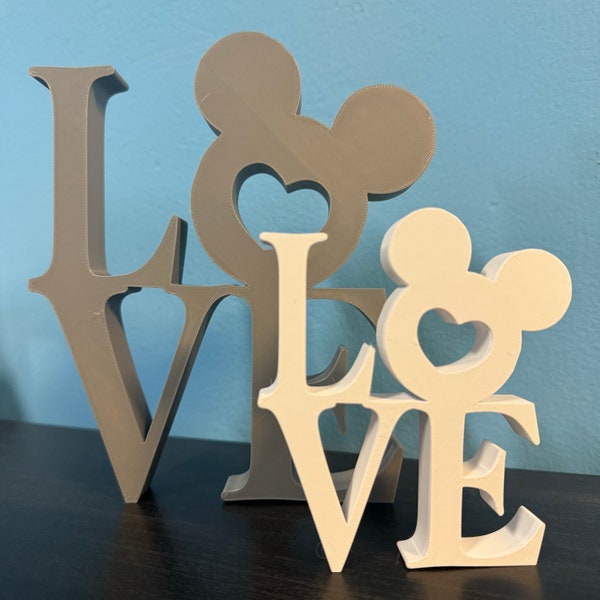 Mickey Mouse "Love" teken geïnspireerd | Thuis | Decor | Disney| Geschenk