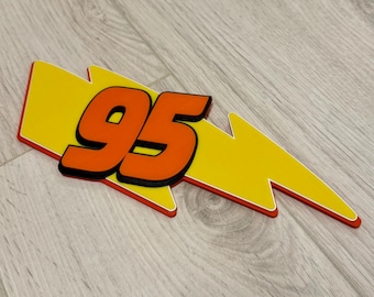 ¡Letrero de Disney/Pixar inspirado en Disneyland/Disney World de 95 Bolt Lighting McQueen Cars!