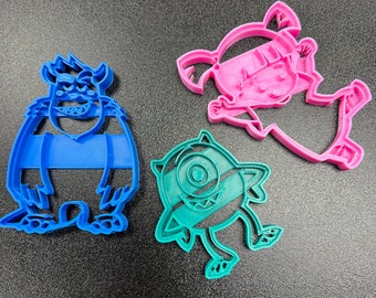 Cortadores de biscoito Monstros S.A. | Prensa | Fondant | Play-Doh | Conjunto | Pixar