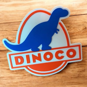Auto's Dinoco Disneyland | Op Disney World geïnspireerd Disney/Pixar-bord!
