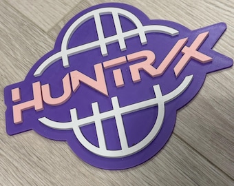 Huntrix Logo KPOP Demon Hunters Wall Sign | Kids Room Decor