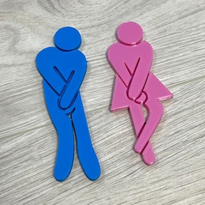 Toilette Homme Femmemen women restroom sign decalsvinyl stickers bathroom 
