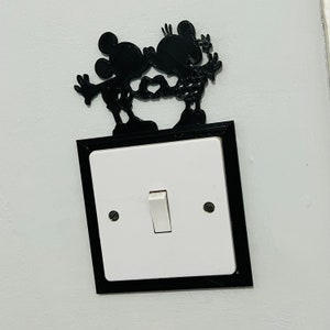 Mickey & Minnie Mouse Switch Surround | Wall Decor | Kids Room | Magical | Decorative | Love
