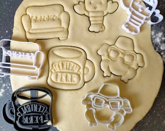 Cortadores de biscoitos de amigos | Pressione | Fundente | Playdoh | Definir