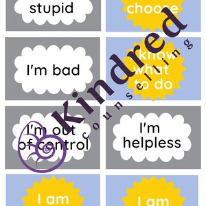 Assessment NC/PC Cards for printing and laminating
