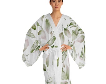 Floral Spring Leaf Kimono