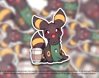 Cute Sun and Moon Fox Handmade Stickers ~ Eeveelution Decals ~ Great Birthday/Christmas Gift ~ Convention Collection