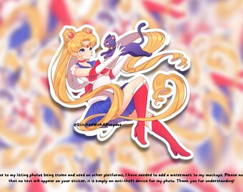 Anime Sailer Lunaer Inspired Handmade Stickers ~ Magical Girl Decals ~ Great Birthday/Christmas Gift ~ Convention Collection