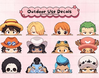 Anime Pirate Inspired Custom 5-Inch Outdoor Use Decal ~ Anime Sticker ~ Great Birthday/Christmas Gift ~ Convention Collection