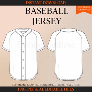 Baseball Jersey Latest Custom Design Templates Stock Vector