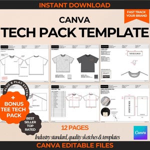 Modèle de kit technique pour t-shirt Tech Pack