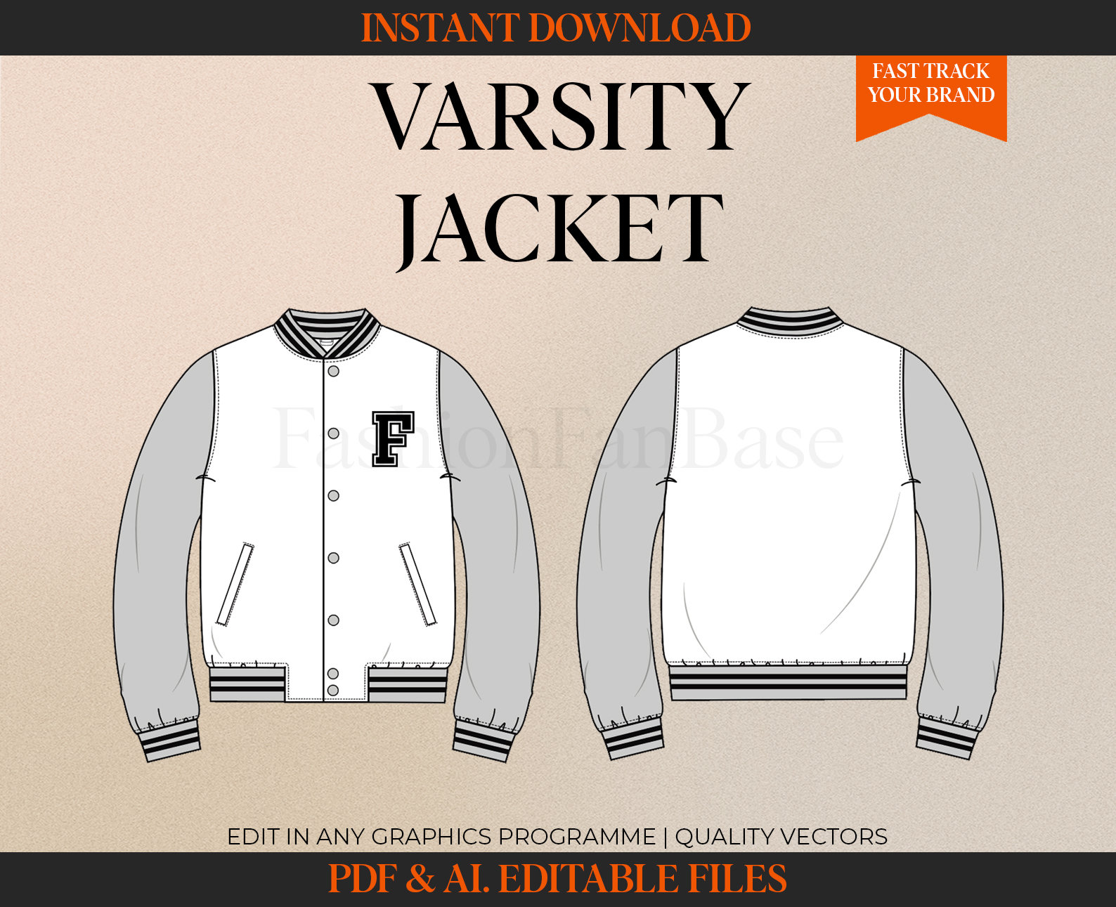 Varsity Jacket Drawing Bomber Jacket Letterman Jacket Fashion Flat ...