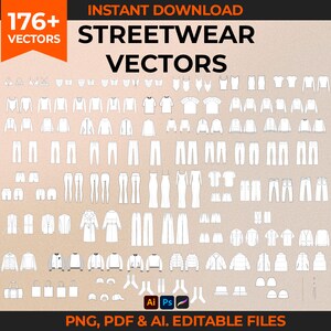 Ropa de calle Vector Ropa de estar por casa para mujer Dibujo técnico Maqueta de sudadera con capucha Plantilla de paquete tecnológico Ropa Vector Plantilla de moda Dibujo de moda