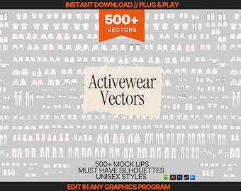 500+ Activewear Streetwear Vector Mockup Fashion Tech Pack Template Clothing Vector Fashion Template Fashion Drawing Fashion Vector Hoodie