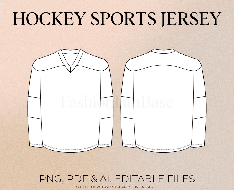 Hockey Jersey Drawing Streetwear Vector Sports Jersey Drawing Sport