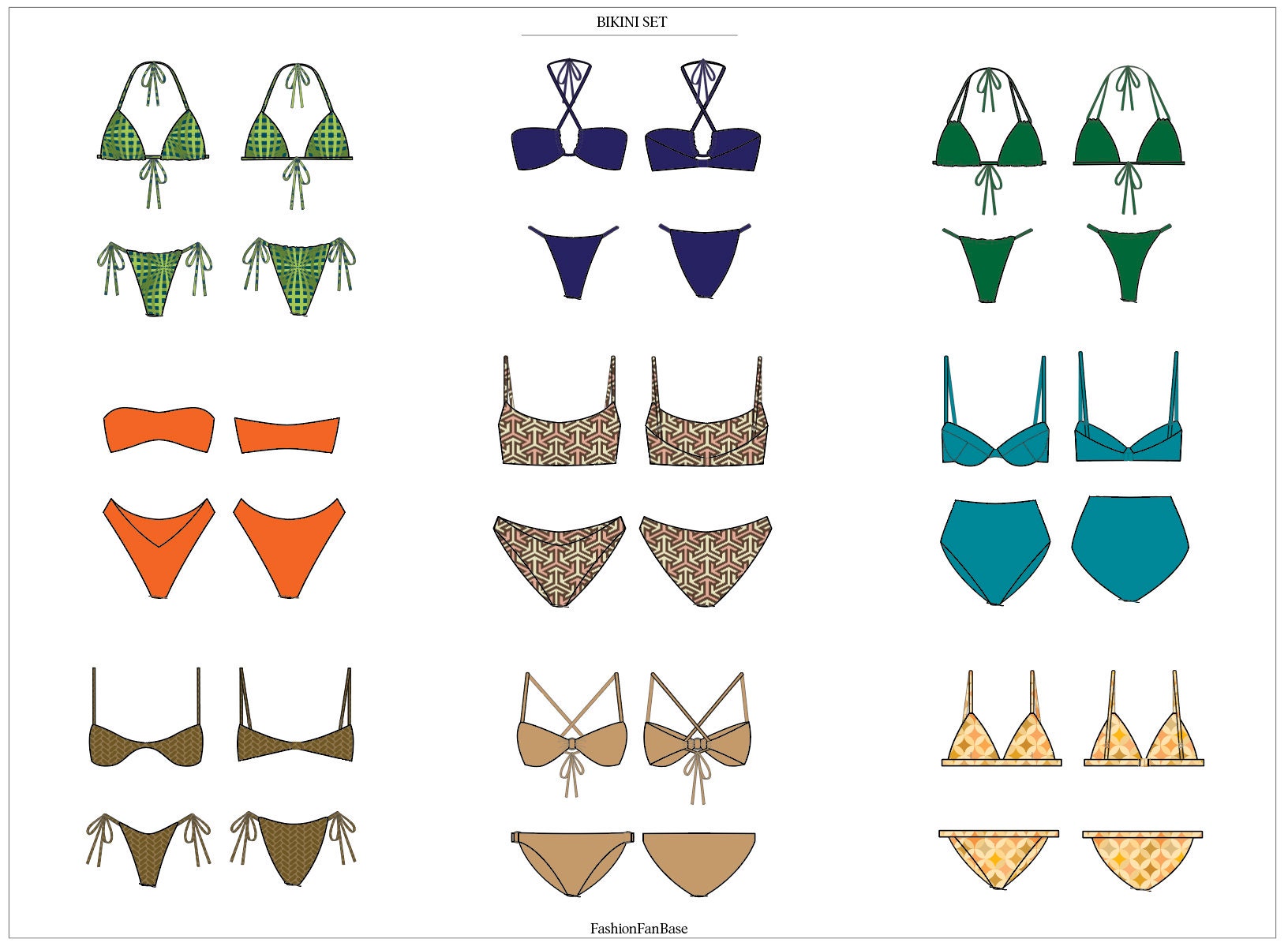 Fashion FlatsDrawings Fashion Design Template Tech Pack