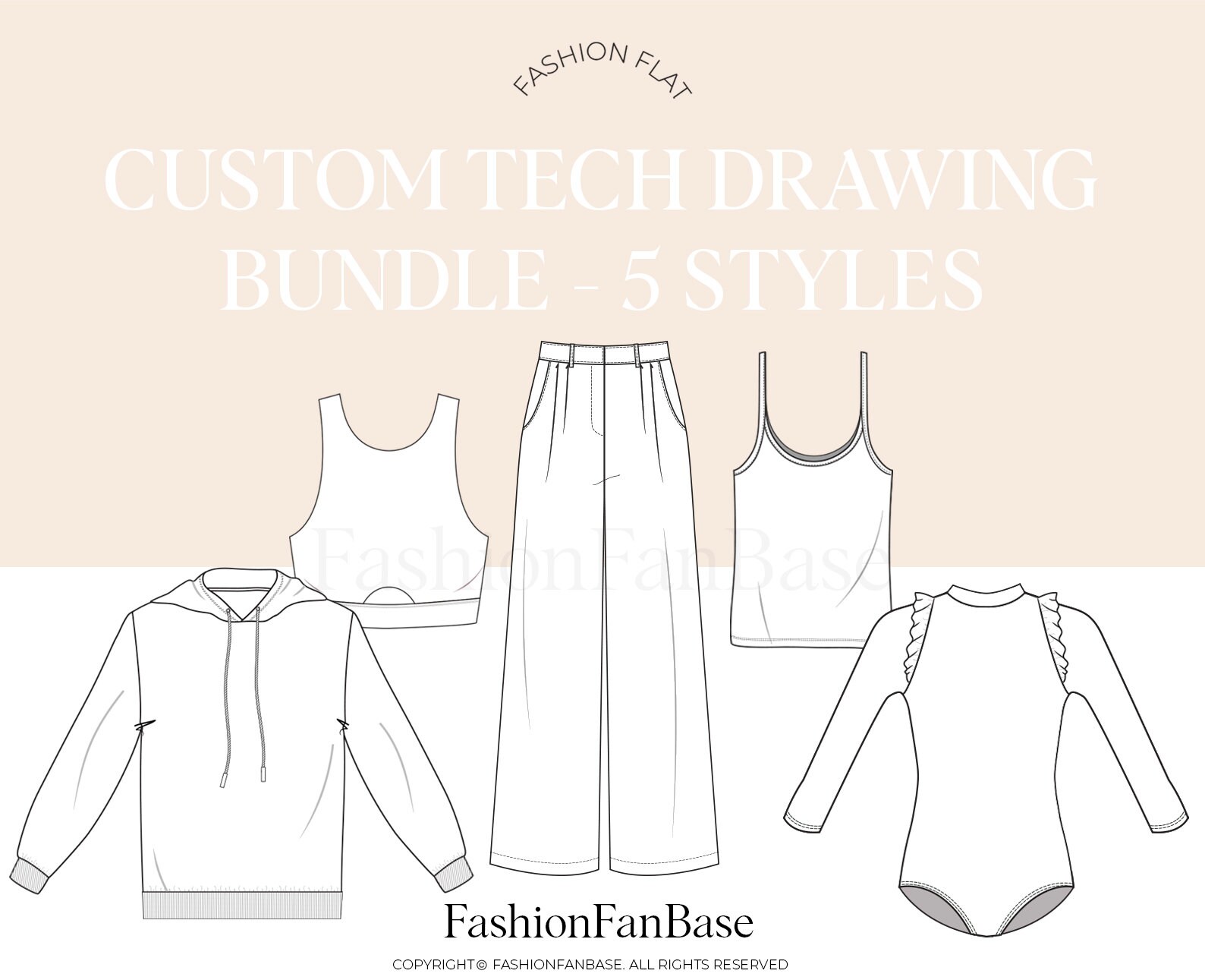 15.3.16/Week 10] Technical Flat Drawing – Fashion Details by Jules
