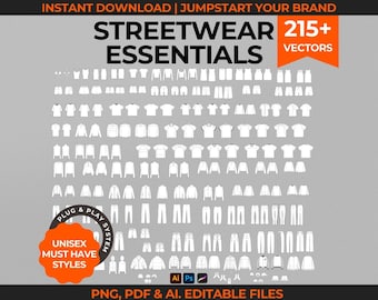 Streetwear Vektor Mock Up Loungewear Tech Zeichnung Hoodie Mockup Tech Pack Vorlage Kleidung Vektor Mode Vorlage Mode Flache Skizze