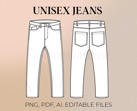 Jeans Buttons - Text Design