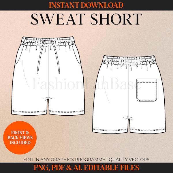 Mens Short Vector Etsy