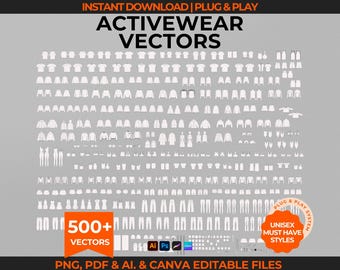 500+ Activewear Streetwear Vector Mockup Fashion Tech Pack Template Clothing Vector Fashion Template Fashion Drawing Fashion Vector Hoodie