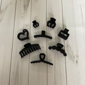 Black Hair Clip / Black Claw Clip / Claw Clip / Hair Clip / Black Clip