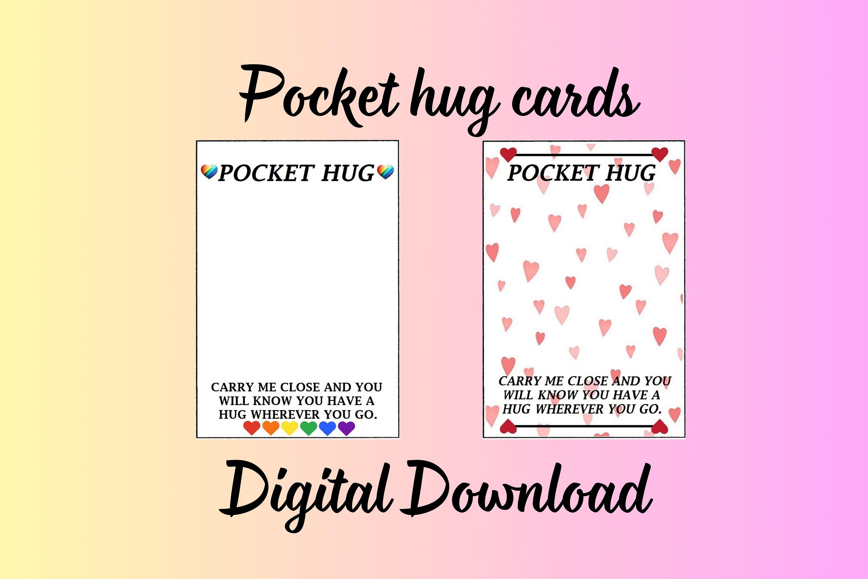 PDF File Instant Download: Printable Pocket Cards 21 Designs Worry Bear ...