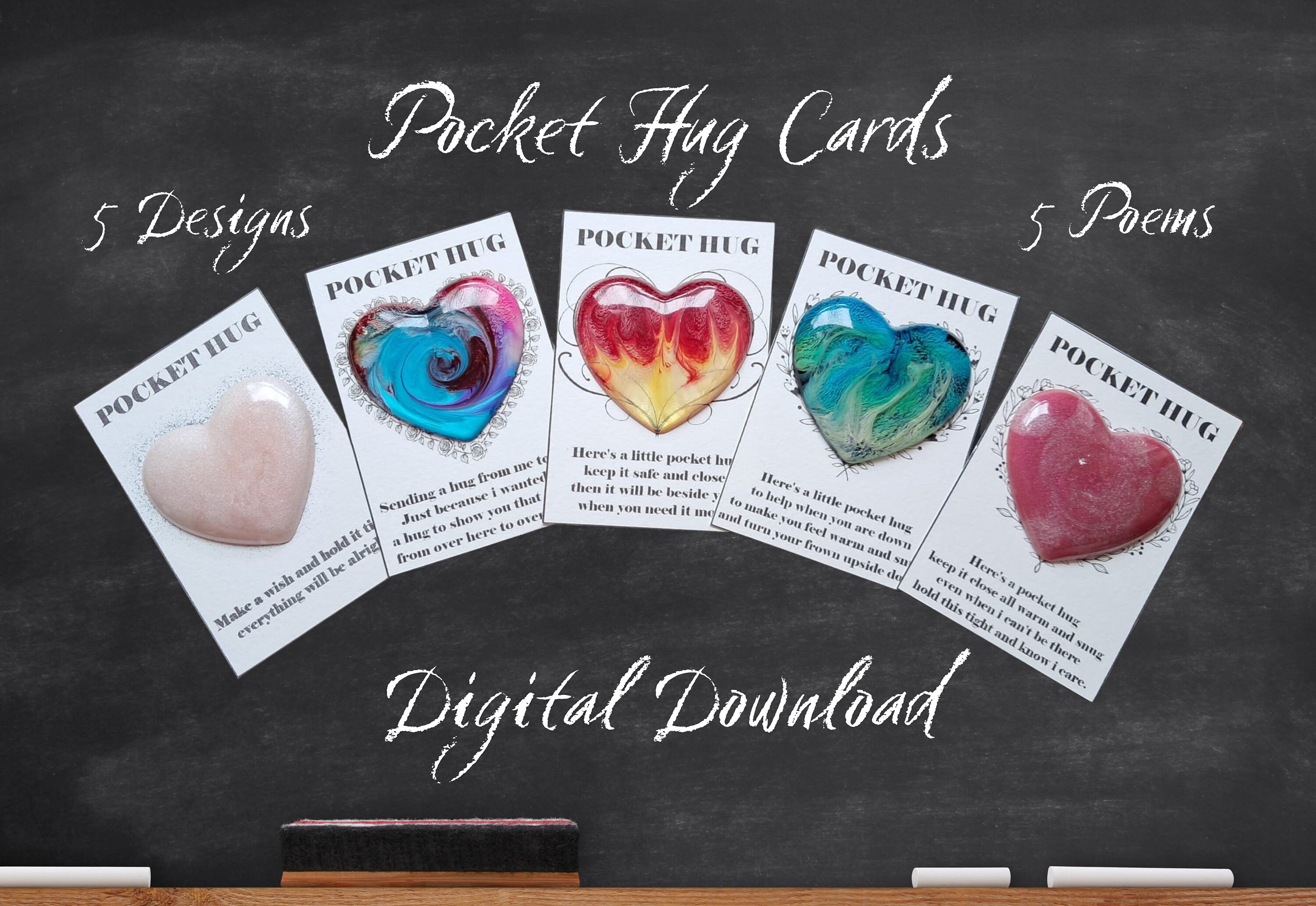 PDF Files Instant Download: Printable Pocket Cards 5 Different Poems 5 ...