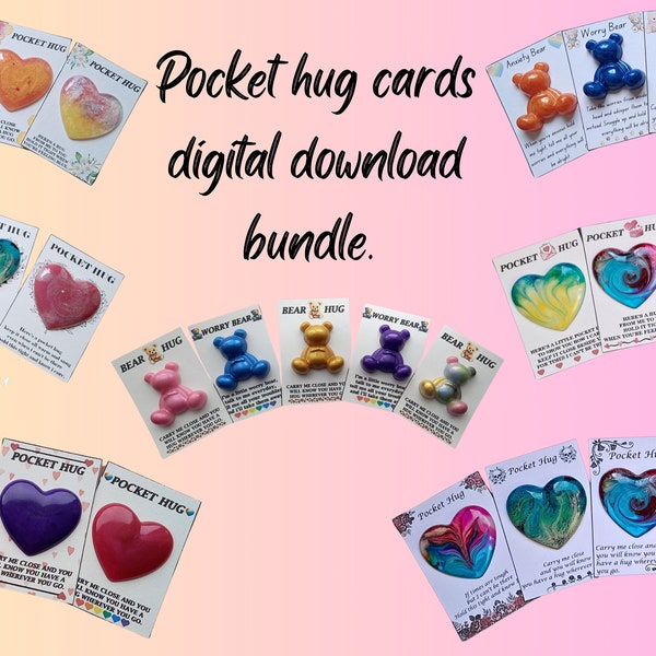 Hug Card Template Svg - Etsy UK