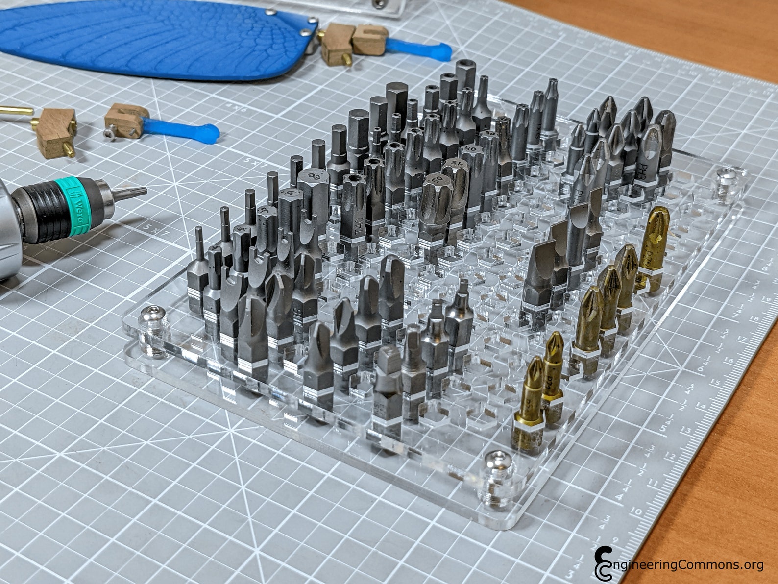 Hex Bit Organizer 4 X 6 150 Bits Etsy