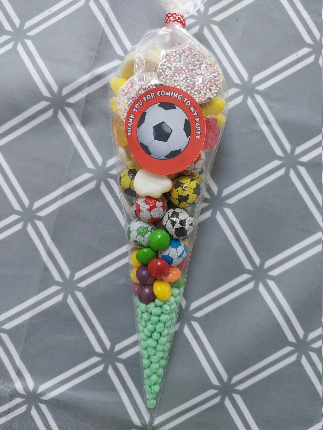 Large Football Sweet Cones Football Sweets Pick N Mix Etsy UK