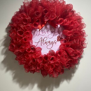 Pink and Red Floral Valentines Wreath, Valentine Wreath for Front