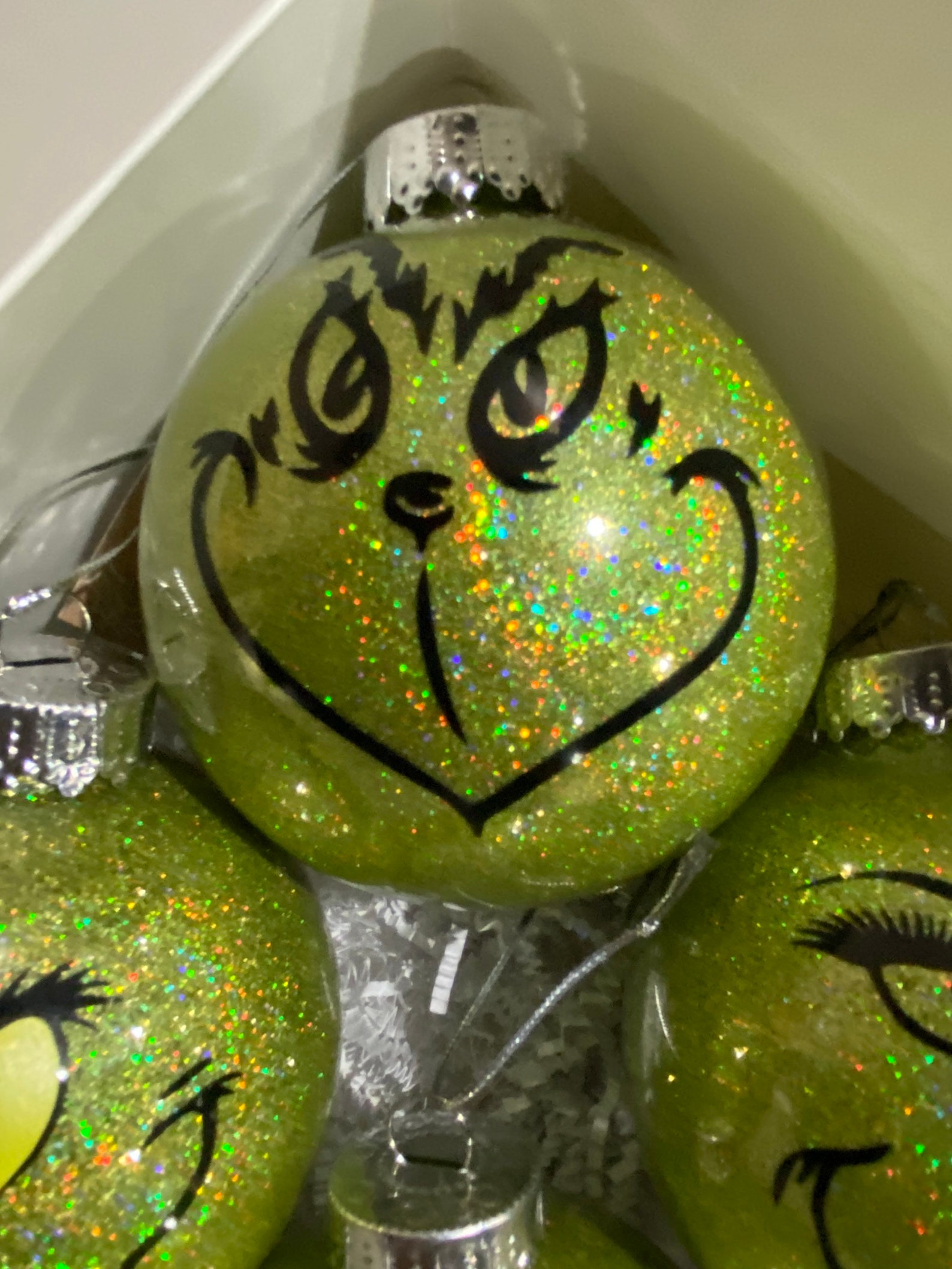 Grinch Ornaments, Grinch Bulbs. Grinch Tree Ornaments, Grinch Christmas