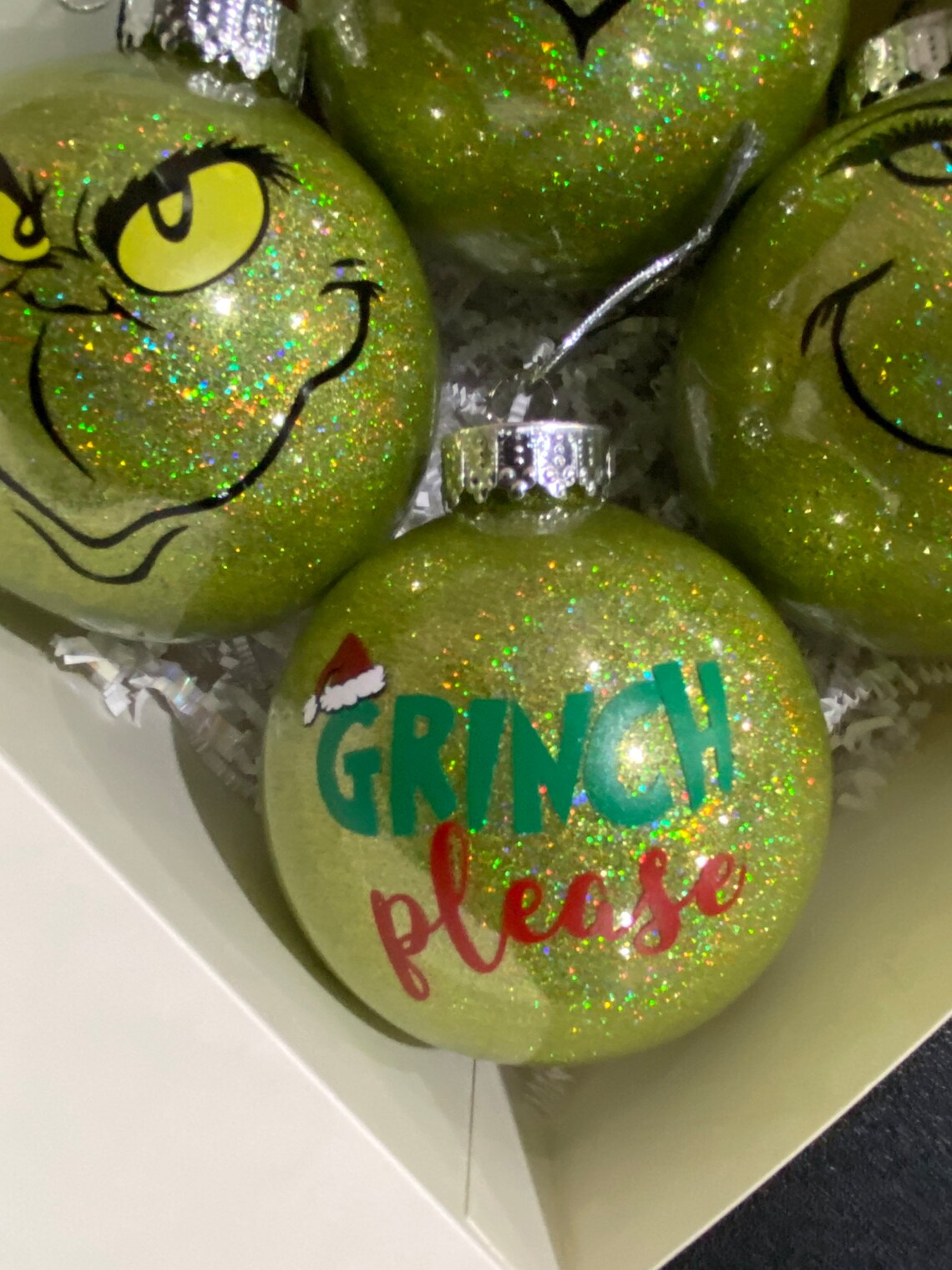 Grinch Ornaments, Grinch Bulbs. Grinch Tree Ornaments, Grinch Christmas ...