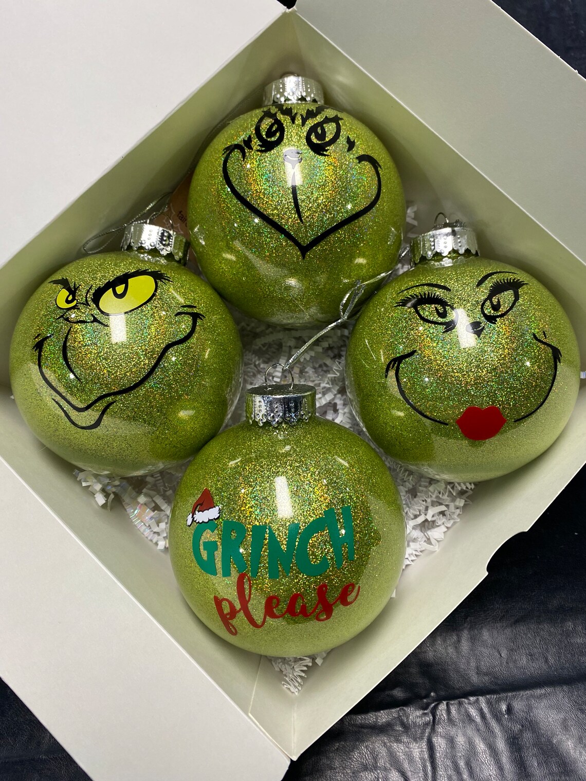 Grinch Ornaments, Grinch Bulbs. Grinch Tree Ornaments, Grinch Christmas ...